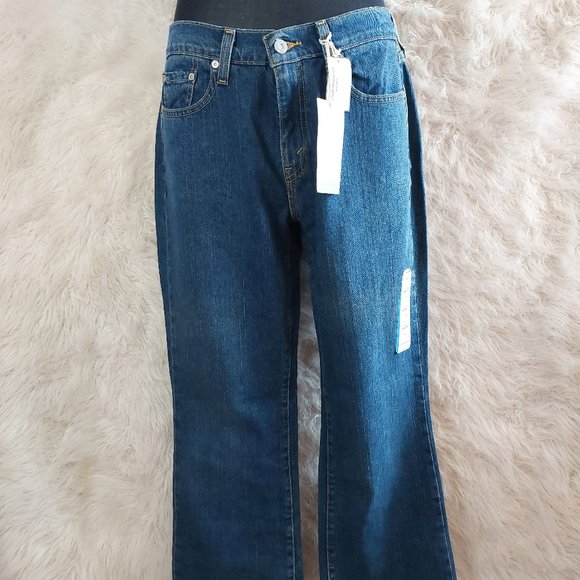 Levi's 515 Women's Blue Mid Rise Boot Cut Denim Jeans 10M/32W x 31L - Picture 1 of 11